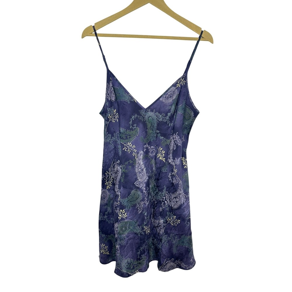 Vintage Victoria's Secret Slip Dress Womens Large Silk Lingerie Nightie